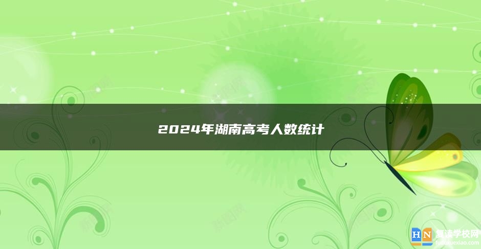 2024年湖南高考人数统计