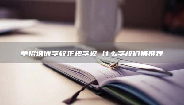 单招培训学校正规学校 什么学校值得推荐