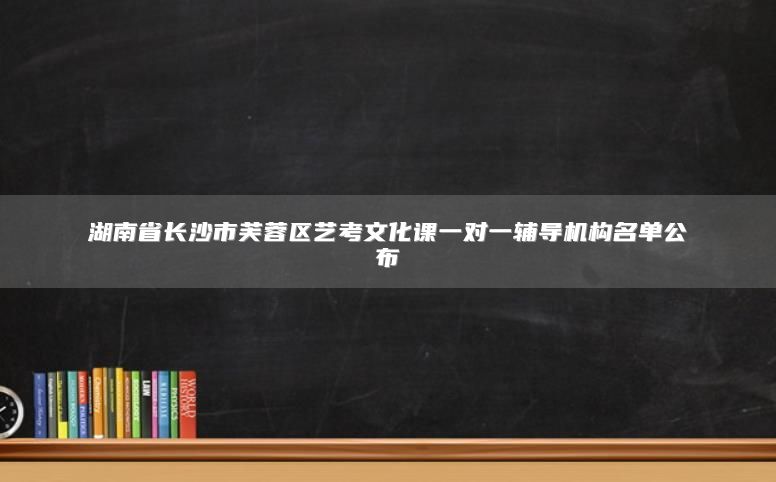 湖南省长沙市芙蓉区艺考文化课一对一辅导机构名单公布